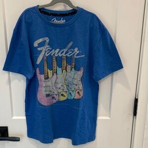 Fender Kids Electric Blue Guitar Tee